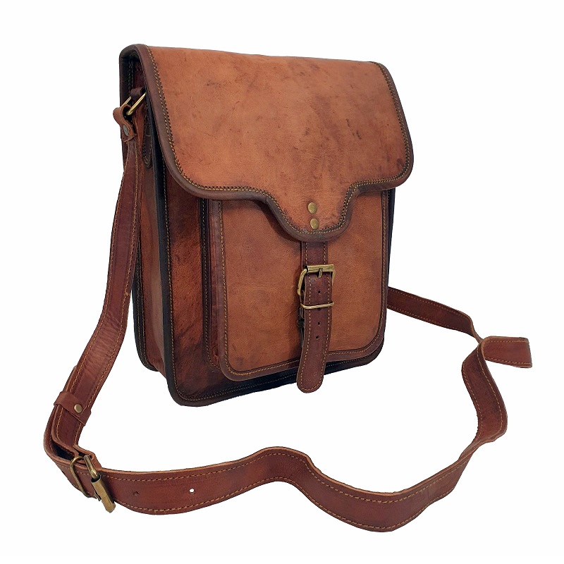 Goat Leather Bag- Field 11″- Boheme Art and Design | Island Collective